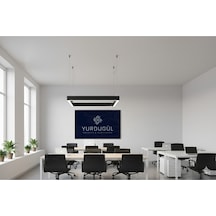 40x40 Cm Siyah Kasa Lineer Led Panel 4000k Beyaz Işık Modern Tavan Armatürü Diğer