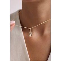 14 Ayar Altın Koala Kilitli Charm Kolye