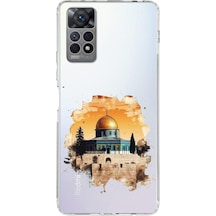 Redmi Note 12 Pro 4g Uyumlu Mescid-i Aksa Tasarımlı Baskılı Silikon Kılıf Renkli