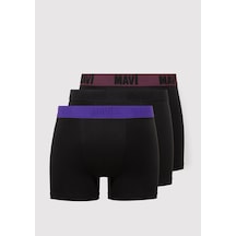 Mavi - 3lü Siyah Basic Boxer 0912269-900 Siyah