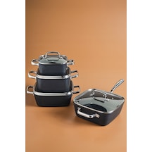 Karaca  Biodiamond Master Quattro İndüksiyon Tabanlı 8 Parça Tencere Seti