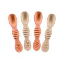 Reedark Bebekler İçin Silikon Kaşık Seti - 4'lü Paket, Bpa İçermez, Diş Dostu, Sağlıklı Beslenme Çok Renkli