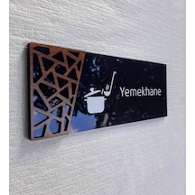 Wooden Serisi Yemekhane Kapı Isimliği
