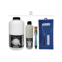 Mobilya Boyası - Cadence Multisurface H-001 Beyaz 2 Lt Ultimate Parlak Vernik 500ml Saten Rulo Set