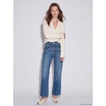 Lcw Jeans İndigo Petite Straight Fit Kadın Jean Pantolon