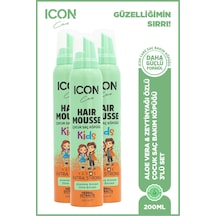 Icon Saç Şek. Köpük For Kıds 3'lü Set