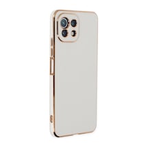 Xiaomi Mi 11 Lite Uyumlu Kılıf Volet Silikon - Beyaz