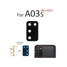 Tkgz Samsung Uyumlu Galaxy A03s 4g Arka Kamera Camı Lens Yapışkanlı