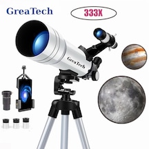 Greatech F400x70 Profesyonel Astronomik Uzay-doğa Gözlem Teleskobu 333x Eğitici-öğretici Yüksek Çözünürlüklü