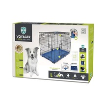 M-pets Voyager 2 Kapılı Köpek Kafesi Large Mavi 91x58x63 Cm 244-52028.03