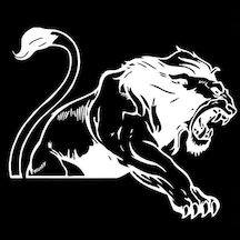 Predator Vahşi Aslan Araba Sticker 18 Cm Beyaz Renk