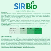 Sır Bio Bitkisel Özlü Bulaşık Makinesi Jel Deterjanı 1000 Ml