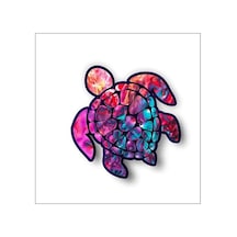 Sevimli Deniz Kaplumbağası Sticker Yapıştırma 10Cm Model3