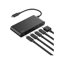 Usb-c Hub, 5 Portlu Hub, 4k Hdmı Görüntüleme, 60hz, 100w Güç Dağıtımı, 10 Gbps Hızlı Veri Aktarımı, Usb-c Çoklu Bağlantı Noktalı Adaptör, Macbook, İpad Pro, Chromebook Ve Dahası İle Uyumlu