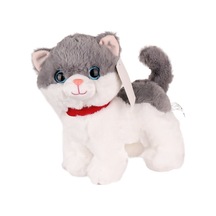 Kzl-2311010 Peluş Miyavlayan Kedi -kızılkaya Oyuncak Beyaz