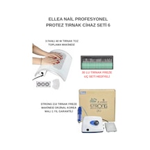 Protez Tırnak Cihaz Seti Strong 210 Freze Cihazı & 3 Fanlı Tırnak Toz Toplama Cihazı