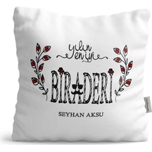Kişiye Özel Yılın En Iyi Biraderi Saten Yastık