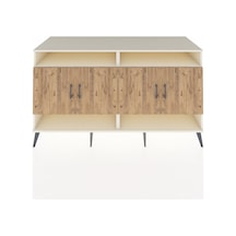 Kronos Konsol 6 Raflı 4 Kapaklı 176x59x99 Aytaşı-çam Atlas Çam/atlas Çam - Aytası