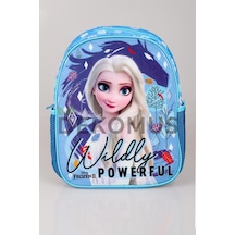 Tek Bölmeli Küçük Boy 32 Cm Elsa Frozen Anaokul Çantası Hawk Jr Wıdely Altın