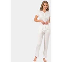 Türen Kısa Kollu Pijama 3236/krem 001