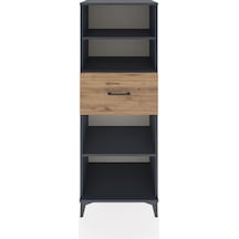 Hyperion Dolap 3 Raflı Tek Çekmeceli 60x44x163 Antrasit-çam Antrasit