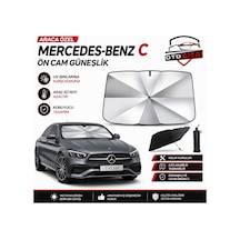Mercedes C Şemsiye Tip Ön Cam Güneşliği Katlanabilir Uv Korumalı Araç Cam Güneşlik