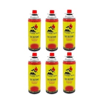 Bütan Propan Kamp Gaz Kartuşu 227gr 400ml 6adet Campk227-6 Sarı