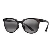 Maui Jim Mj 0454s 001 50 Aynalı Unisex Oval Füme Desenli Kemik Güneş Gözlüğü Füme