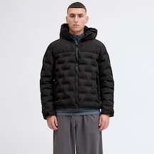 Jack & Jones Point Heat Quilted Erkek Siyah Mont 12285932-b Siyah