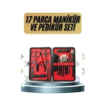 Gld-spt- 17 Parça Manikür Pedikür Seti El Ayak Bakım Seti Tırnak Makası Törpü