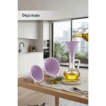 3 Boy Huni Set - Pratik Sıvı Aktarma Aparatı - Plastik Çok Renkli