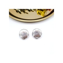 Çift Yönlü İstiridye Silver Küpe