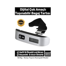 Premium Seyahat Bavul Ağırlık Tartı Dijital Lcd Ekran Çok Amaçlı Taşınabilir Bagaj Tartısı Max 50 Kg