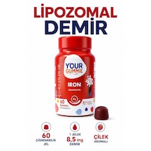Demir Takviyesi Çiğnenebilir Jel Vitamin Lipofer: Ferrik Pirofosfat