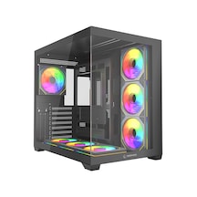 Rampage Ares 750w 80+ Bronze 12cm Argb Fan Tempered Glass Mid-t Siyah Gaming Kasa