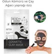 Beauty Derm Aktif Kömür & Çay Ağacı Yağı Özlü Siyah Kil Maskesi 12 ML