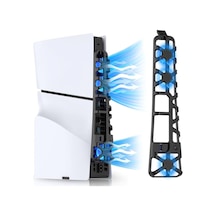 Tp5-3538 Ps5 Slim İçin Led Işıklı Kademeli Güçlü Soğutma Fanı Siyah
