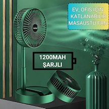 Polham 1200mah Şarjlı Katlanabilir Telefon Stantlı Masaüstü Serinletici Vantilatör Fan, Katlanır Fan
