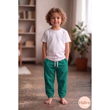 Hafico Erkek / Kız Çocuk T-shirt Ve Eşofman Altı 2'li Takım Yeşil