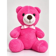 Koyu Fuşya 20 Cm Peluş Ayıcık Sevimli Hediye Oyuncak, Kişiye Özel Tasarım