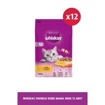 Whiskas Tavuklu ve Sebzeli Yetişkin Kedi Maması 12 x 300 G
