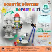 Codlaı Kids Robotik Dünyam 3d Boyama Seti - Çocuklar İçin Eğitici Yaratıcı Oyuncak Boyama Kiti - Mühendis Fil