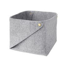 Düzenleyici Kutu ,Gri 28x28x23 cm MeridyenDukkan Dolapİçi ,Aksesuar,Çekmece Düzenleyici