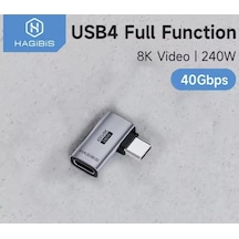Hagibis 240w 8k 40gbps Çevirici Dönüştürücü Adaptör Ce Lisanslı