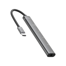 Type-c Hub, 5in1, 2 Adet Type-c, 2 Adet Usb-a Çoklayıcı, 3,5 Mm Kulaklık Çıkışlı Usb C Hub Adaptörü Macbook İle Uyumlu H03 01