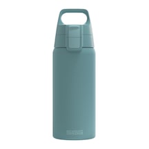 Yalıtımlı İçecek Şişesi Shield Therm One Morning Blue Asitli İçecekler İçin Uygundur Sızdırmaz Bulaşık Makinesinde Yıkanabilir Bpa İçermez %90 Geri Dönüştürülmüş Paslanmaz Çelik Çok Renkli