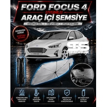 Ford Focus 4 Araç Ön Cam Güneşliği Katlanabilir Şemsiye Oto Güneşlik Uv Korumalı Gölgelik Araba Oto Şemsiyesi