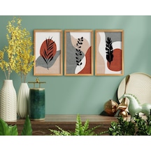 Bk Home Dekoratif 3’Lü Retro Ahşap Tablo-15 (551040995)