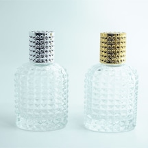 Parfüm Şişesi 50 Ml 5 Adet Oval Noktalı Kristal Boş Parfüm Şişesi