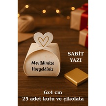 Gold Madlen Sütlü Çikolatalı Mevlid Hediyesi - Mevlüt Hediye - Dağıtmalık Hediye 25 Adet